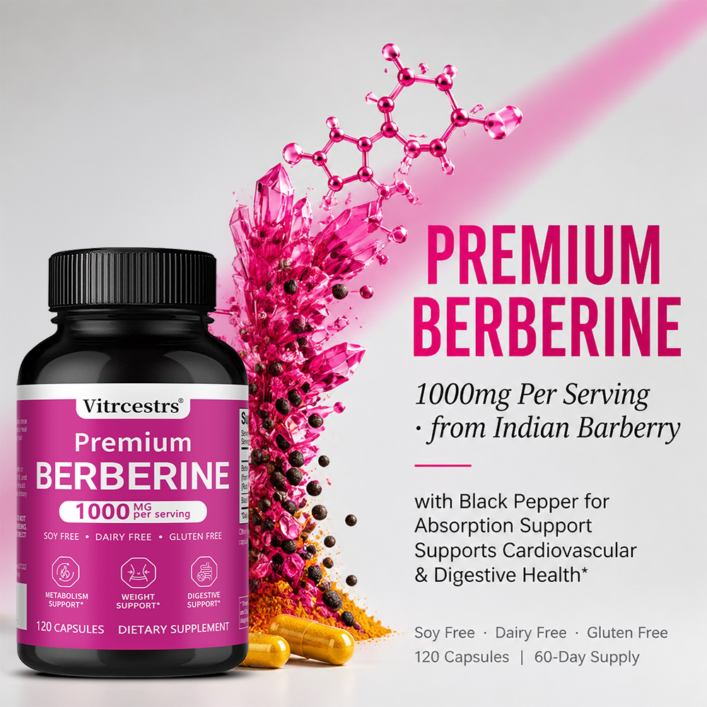Berberine HCl Supplement 1000m - Berberine Hcl Capsule recension och pris