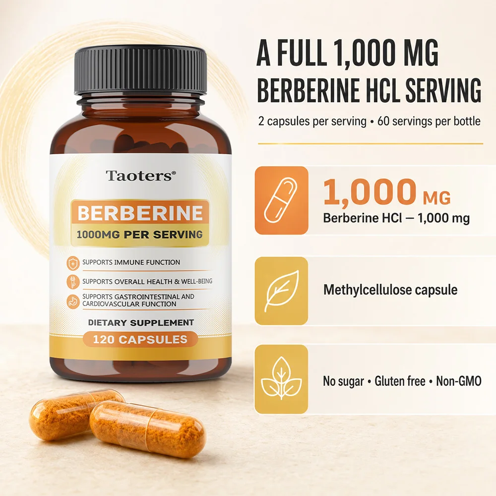 Premium Berberine HCL - Suppor - Berberine Hcl Capsule recension och pris